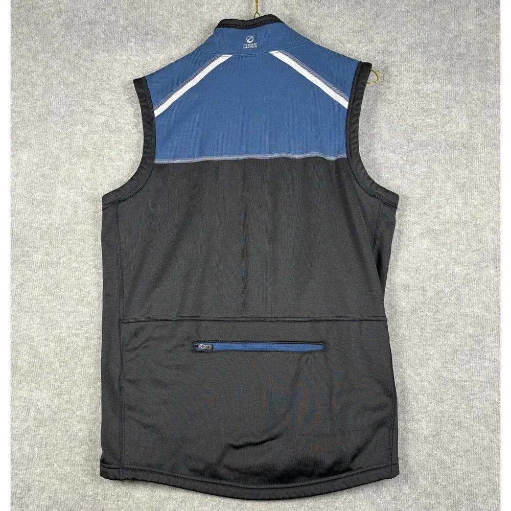 The North Face Flight Series Windstopper Vest Mens M Blue Black Full Zip
